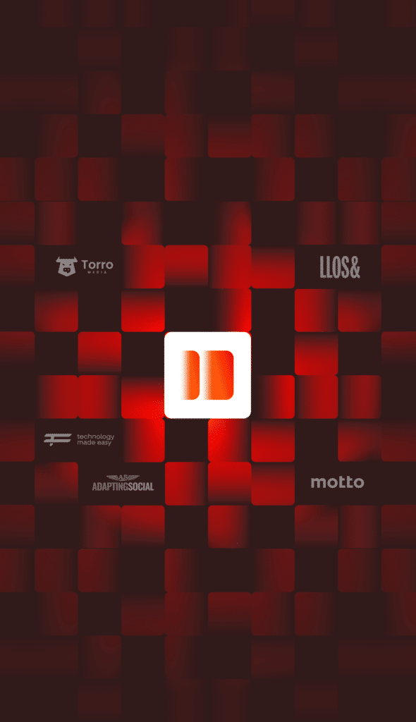 Un grafico che mostra il logo Kinsta circondato dai loghi di varie agenzie clienti.